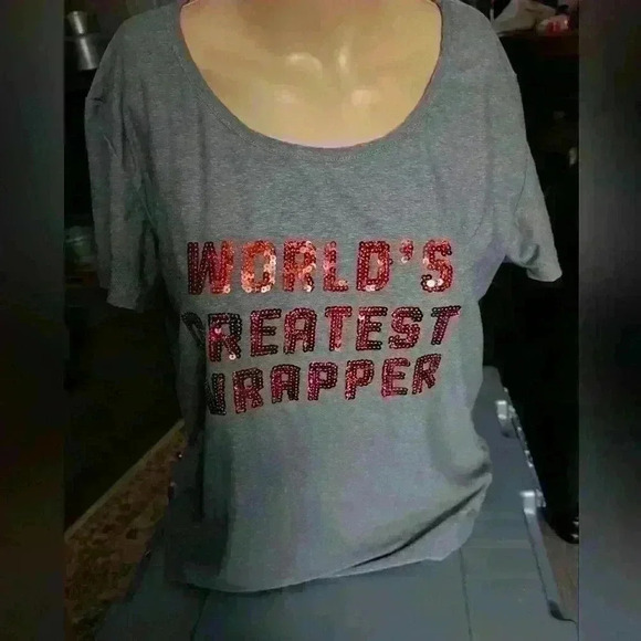 Tops - Christmas t-shirt, "World's Greatest Wrapper ", sz XL